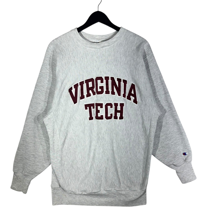 Vintage Champion Virginia Tech Large Spellout Crewneck