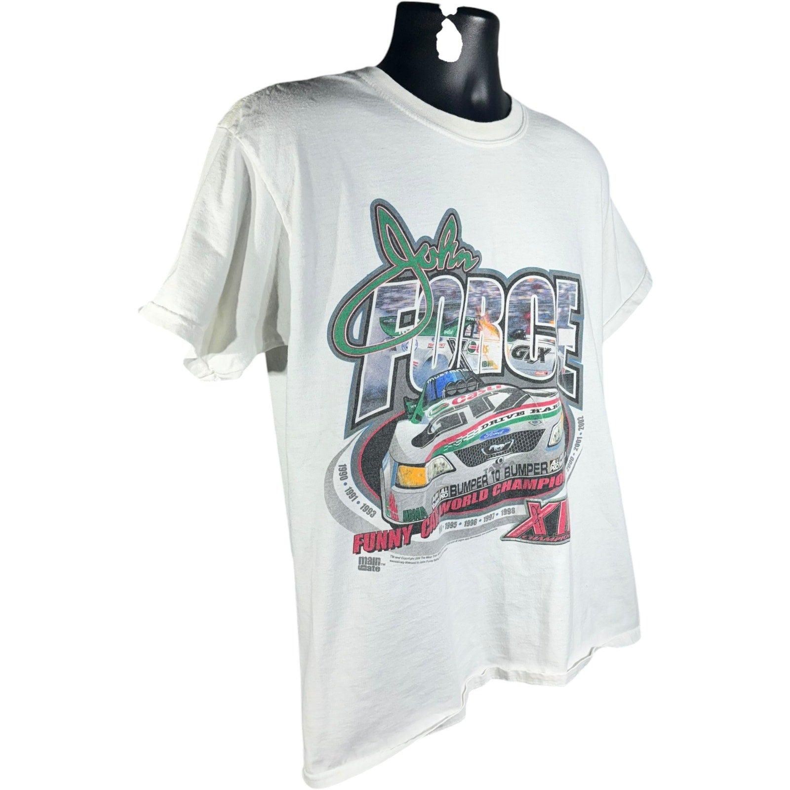 Vintage John Force Funny Car World Champion Tee