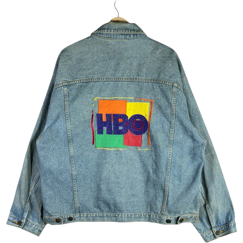 Vintage HBO Embroidered Denim Jacket