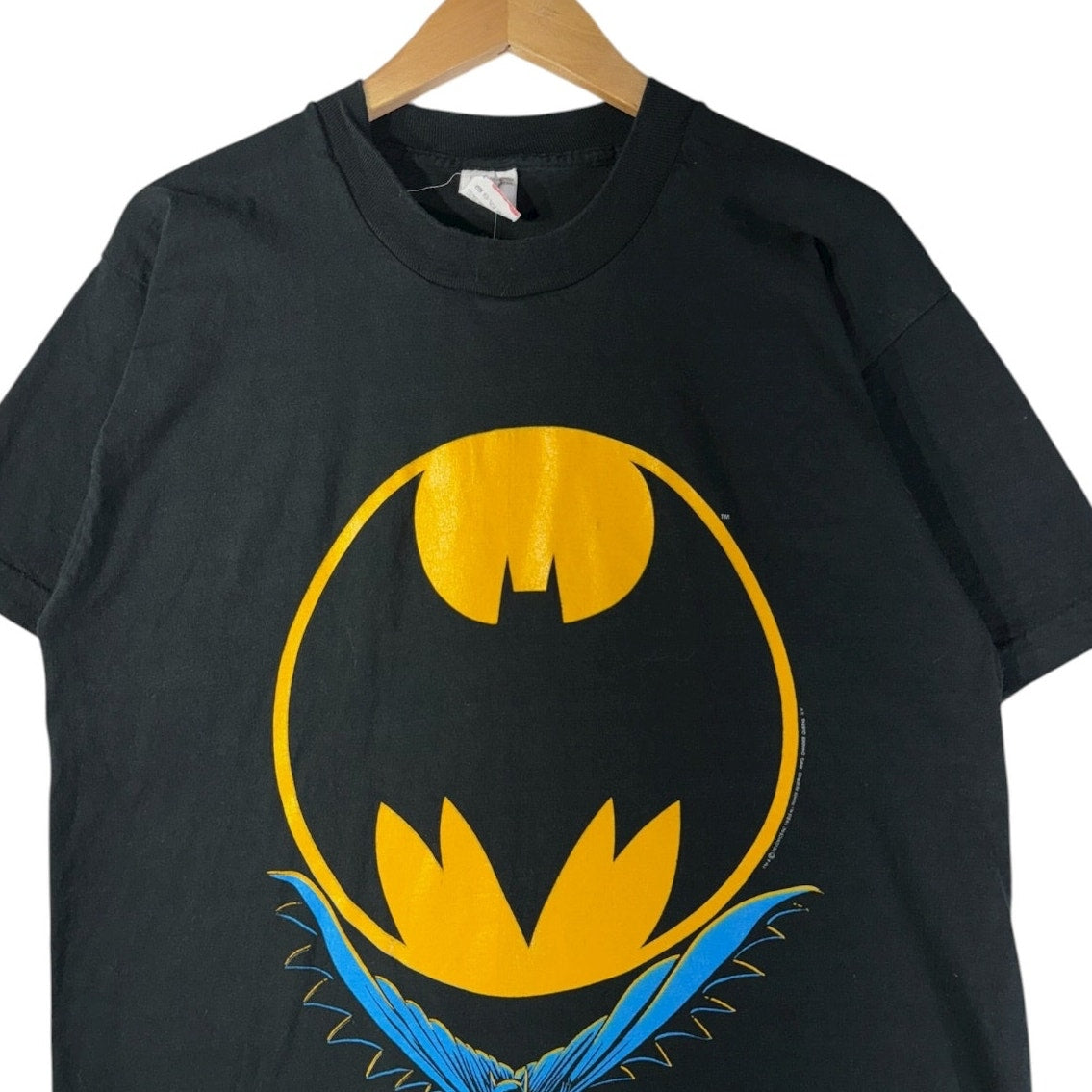 Vintage Batman Logo Superhero Graphic T-Shirt