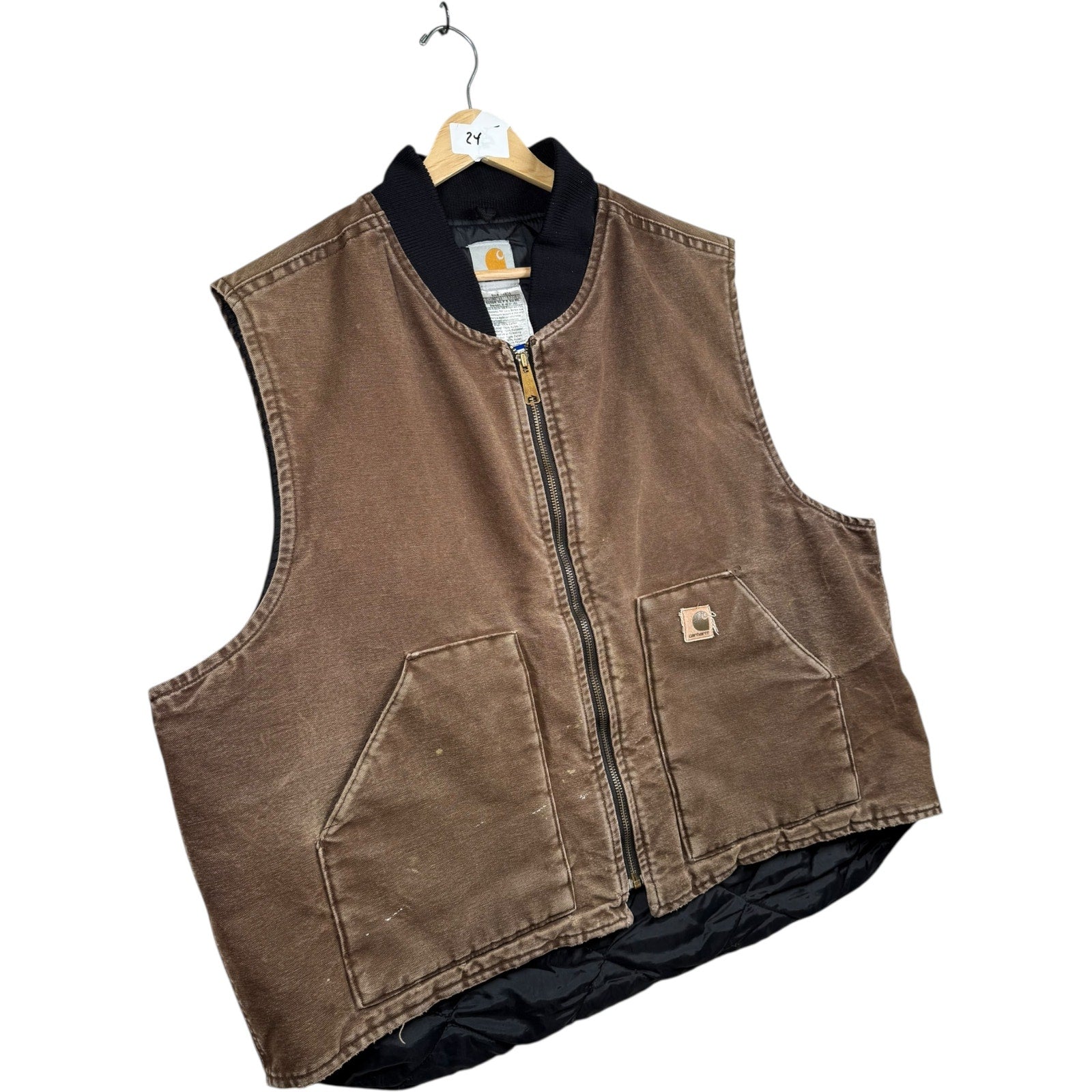 Vintage Carhartt Canvas Full Zip Vest