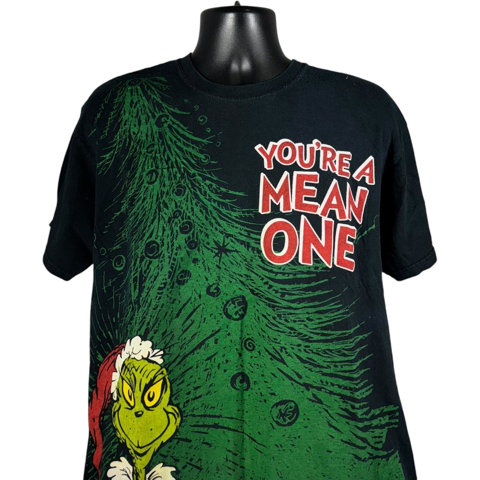 Vintage Dr. Suess Grinch "You're A Mean One" Christmas Tee