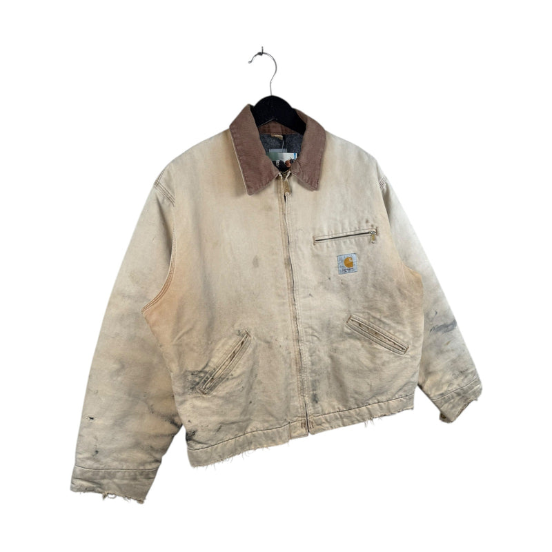 Vintage Carhartt Detroit Full Zip Distressed Workwear Jacket