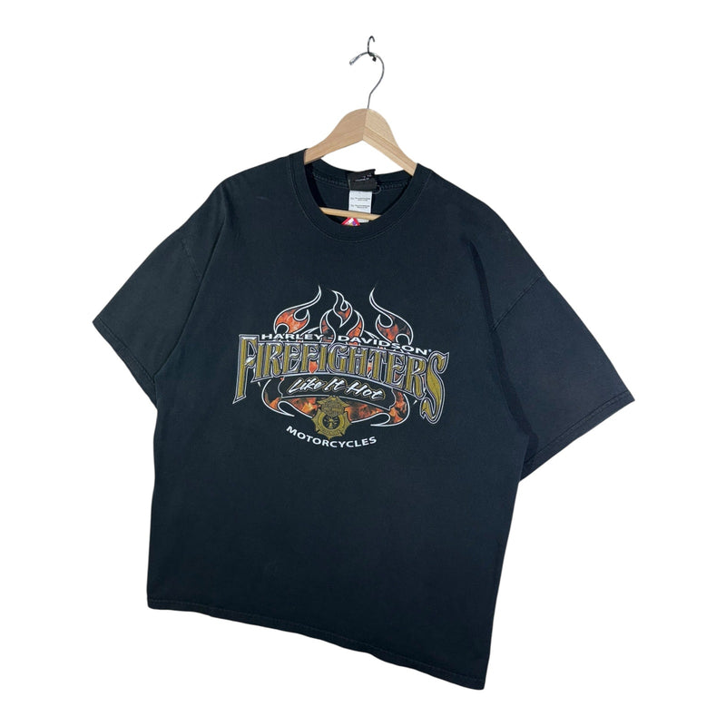 Vintage Harley Davidson Firefighters Like It Hot T-Shirt