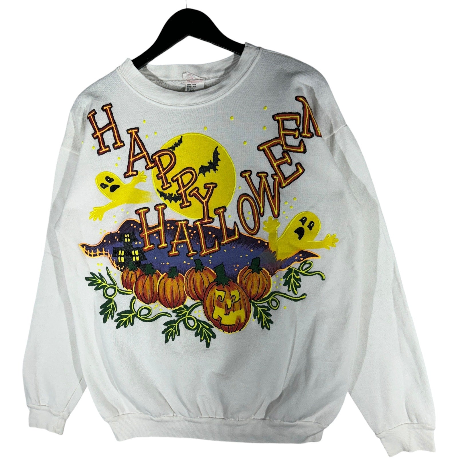 Vintage Happy Halloween Pumpkin Crewneck