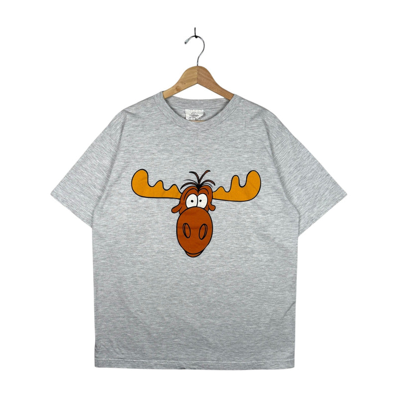 Vintage Rocky and Bullwinkle Moose T-Shirt
