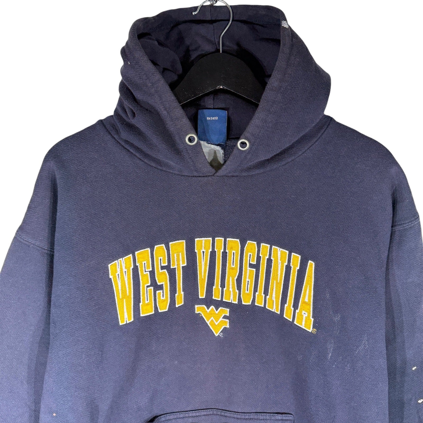 Vintage West Virginia University Spellout Hoodie