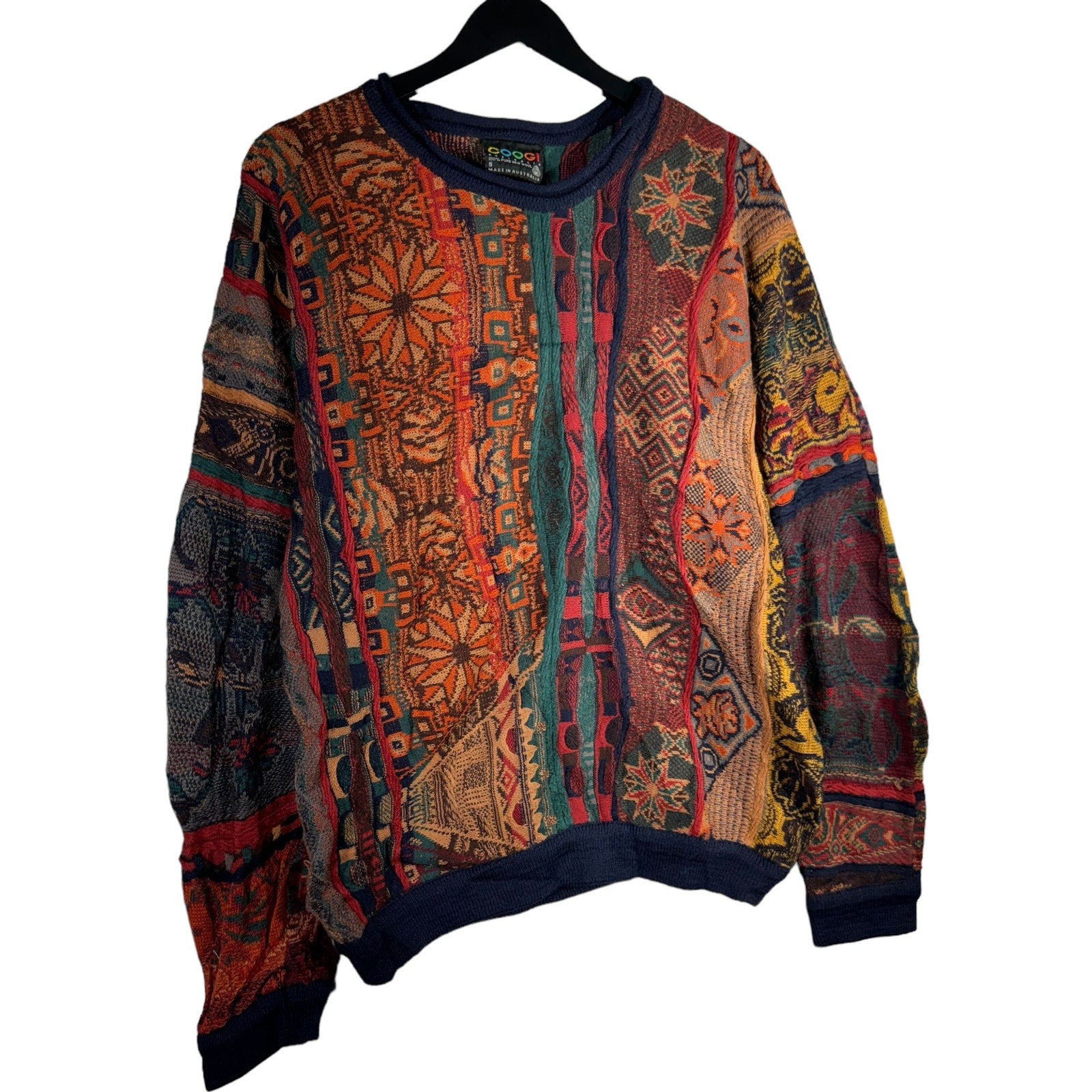 Vintage Coogi Geometric Pattern Sweater