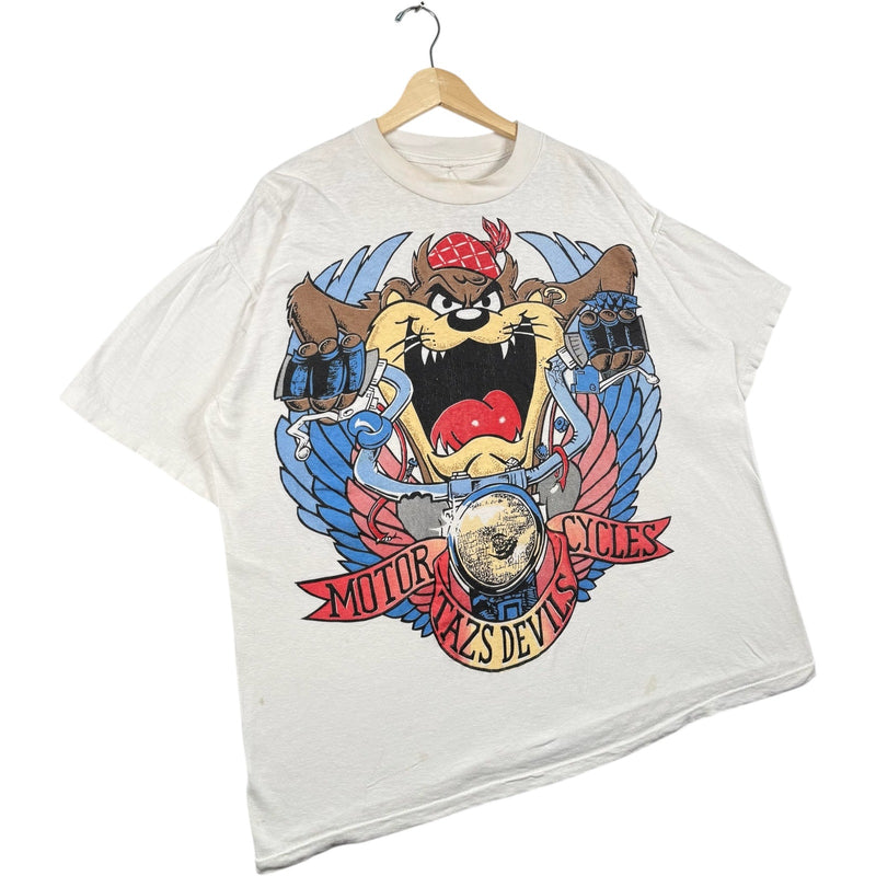 Vintage Taz's Devils Motorcycles Looney Tunes Biker Tee