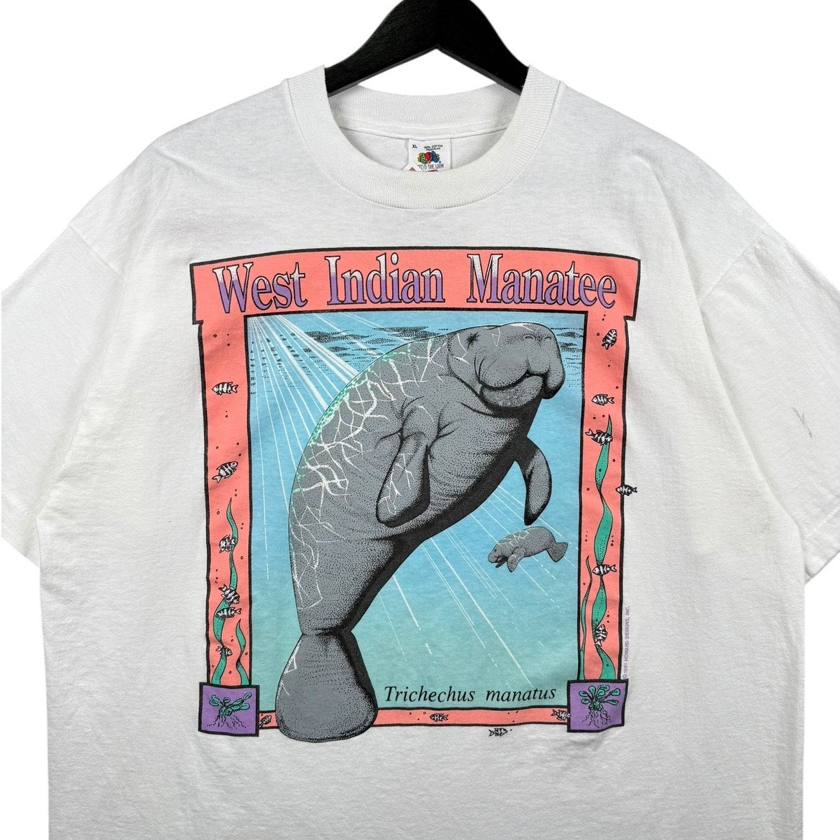 Vintage West Indian Manatee Graphic T-Shirt