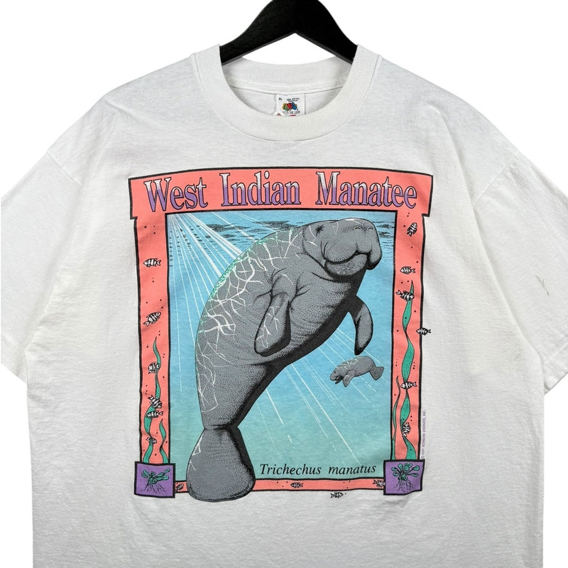 Vintage West Indian Manatee Graphic T-Shirt