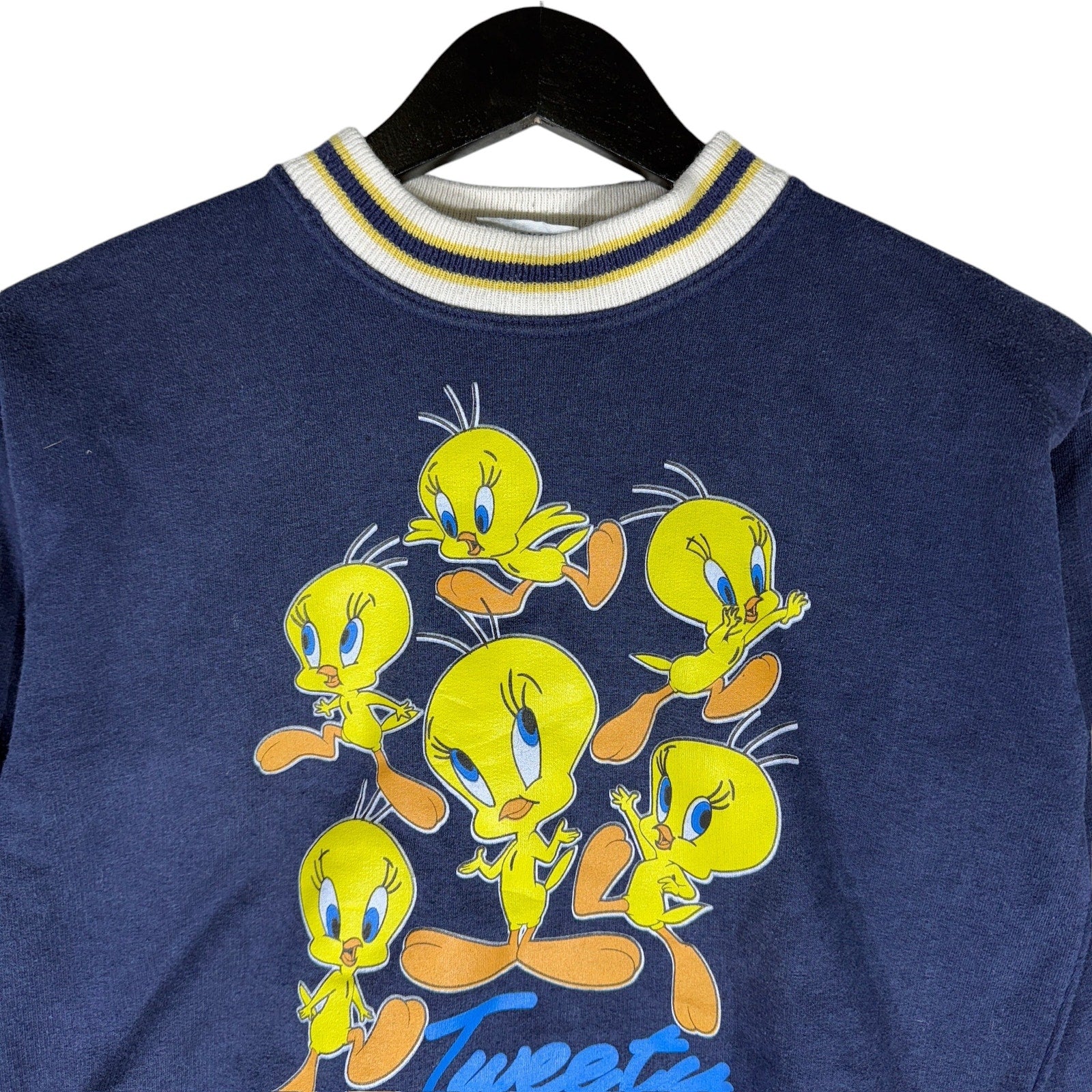 Vintage Looney Tunes All Over Tweety Bird Youth Crewneck