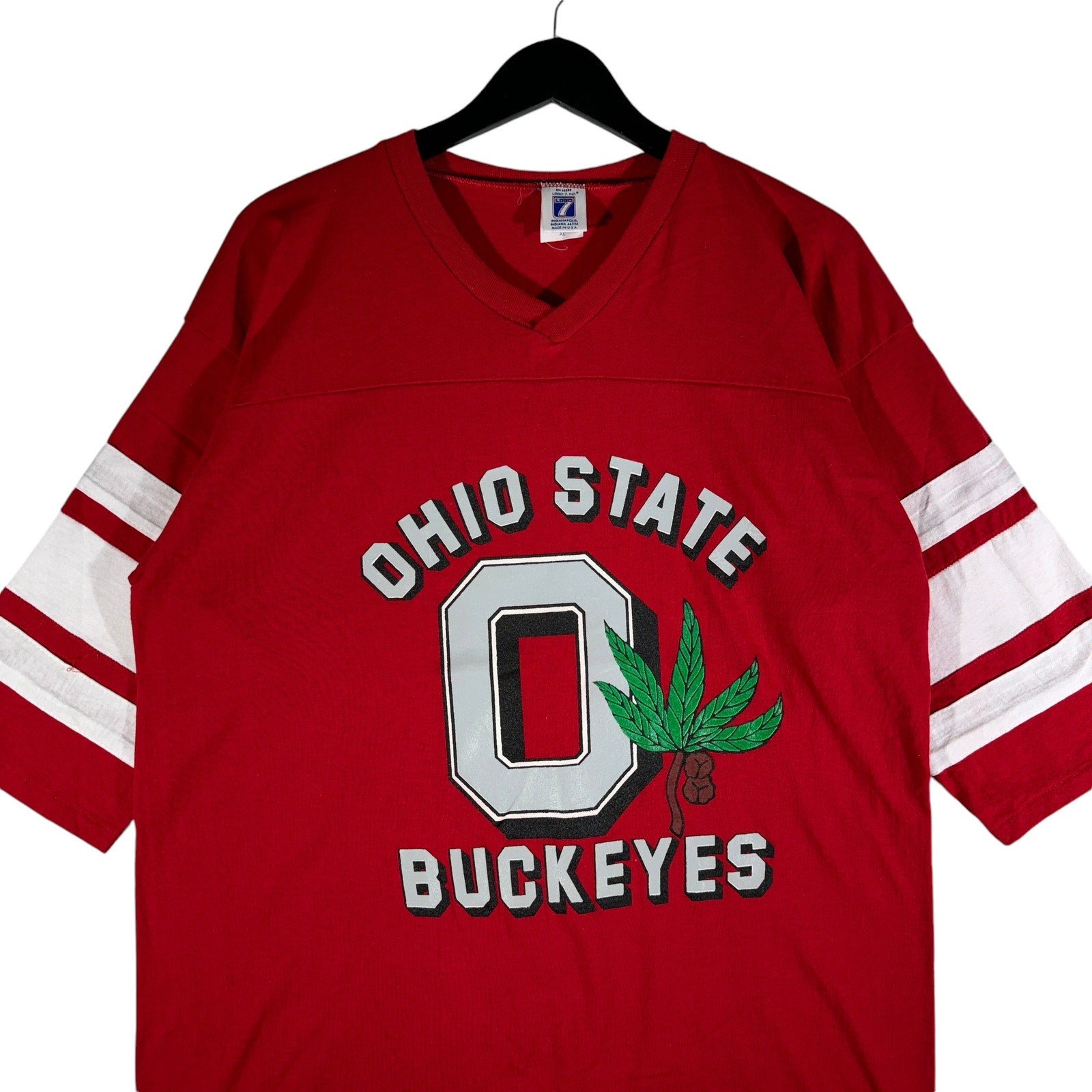 Vintage Ohio State University Buckeyes 3/4 Length Long Sleeve