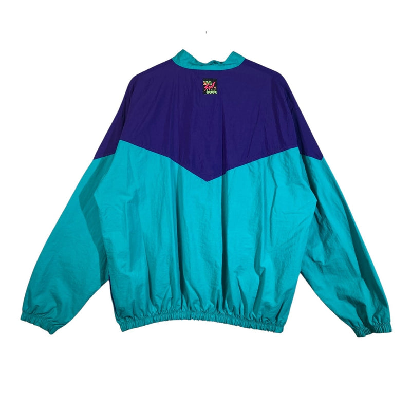 Vintage Interplanetary Body Car Colorblock Windbreaker