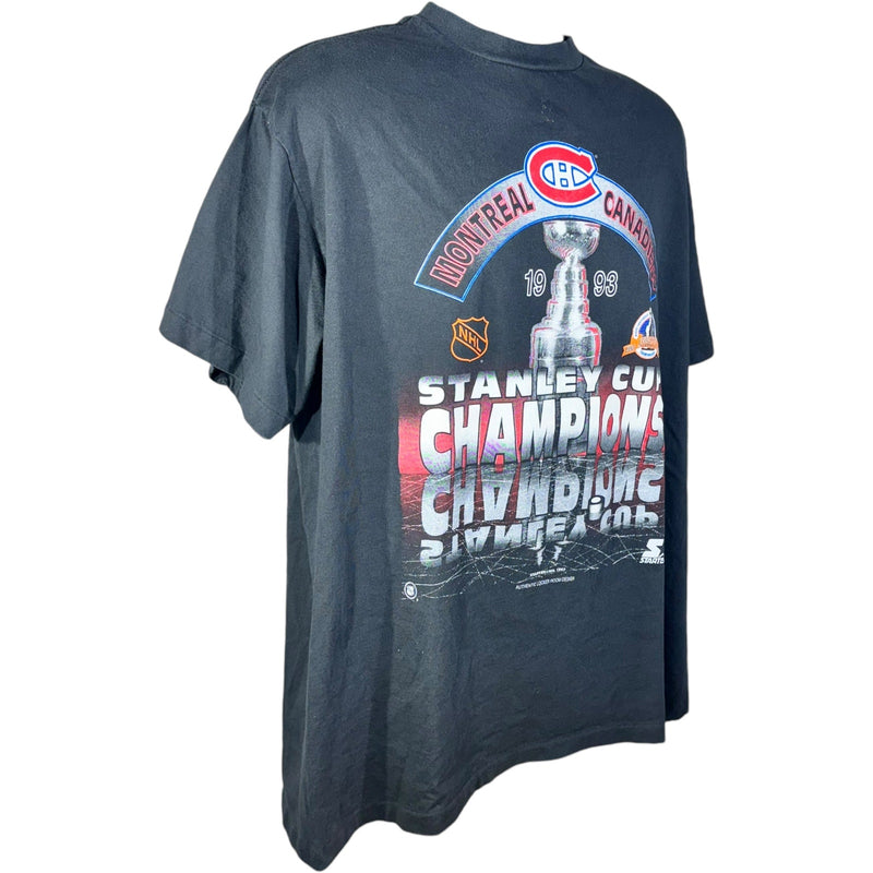 Vintage Montreal Canadiens Stanley Cup Champions Starter Tee 1993