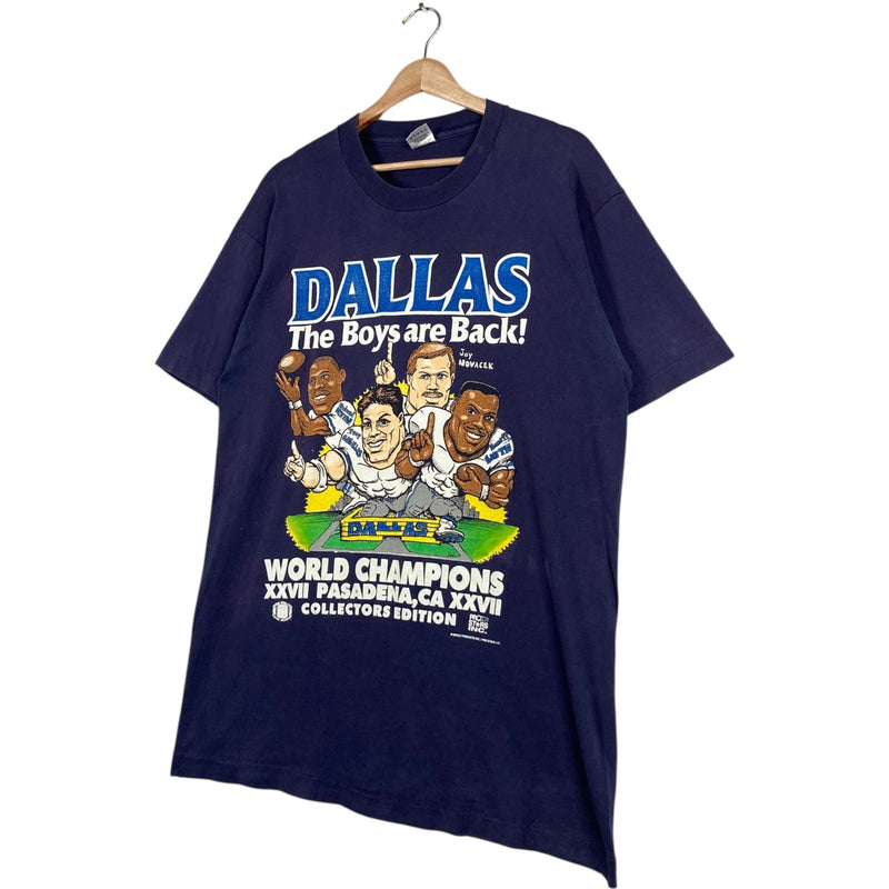 Vintage Dallas Cowboys Super Bowl XXVII The Boys Are Back NFL T-Shirt