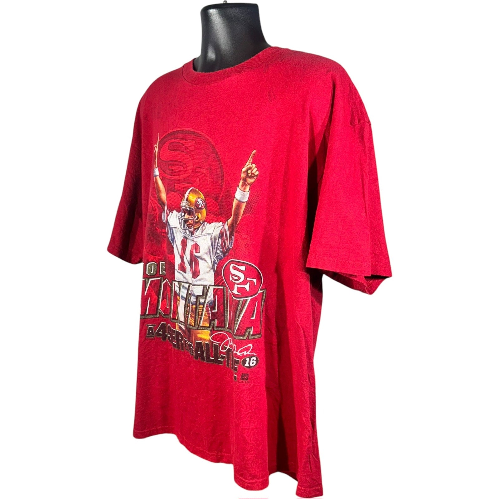 Vintage San Francisco 49ers Joe Montana NFL Player Tee 90s