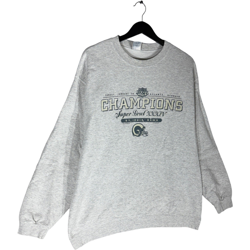 Vintage St. Louis Rams Super Bowl 34 Champions Crewneck