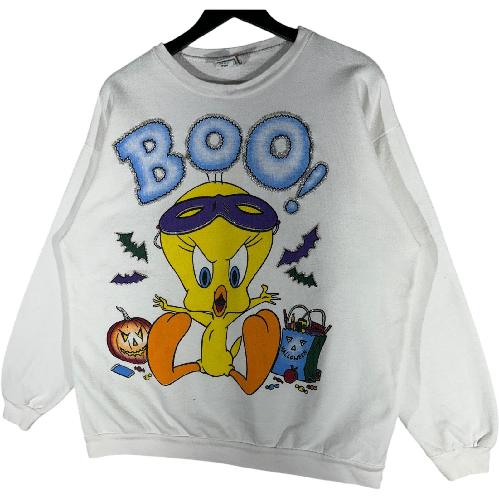 Vintage Tweety Bird Looney Tunes Halloween Crewneck