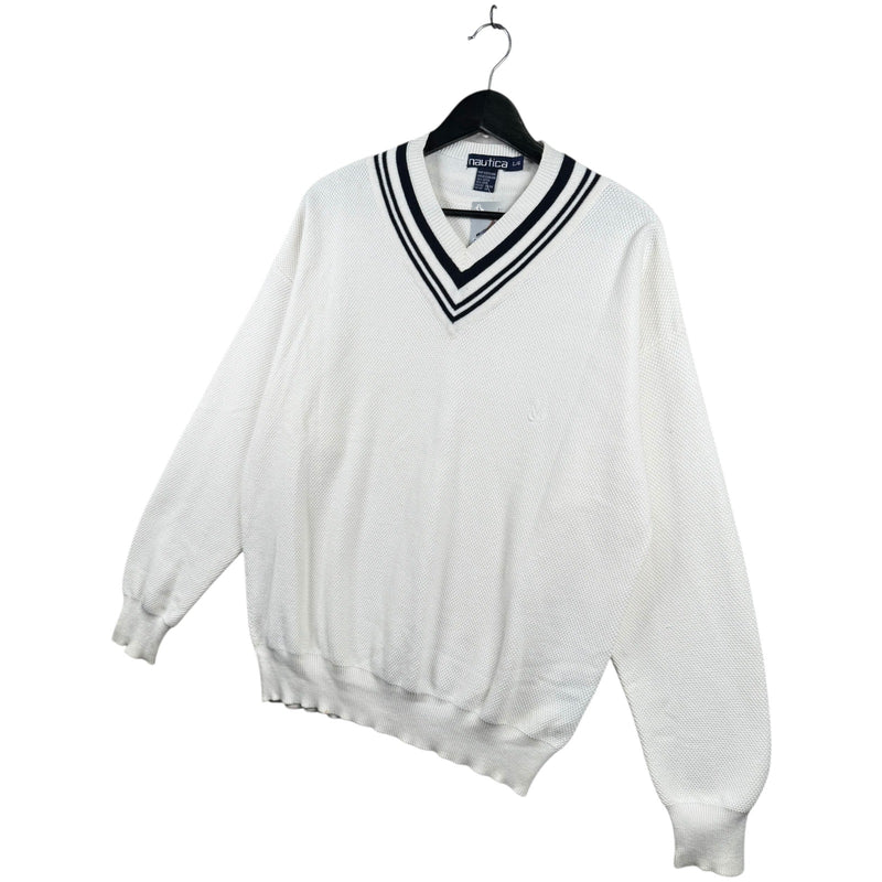 Vintage Nautica V-Neck Pullover Crewneck