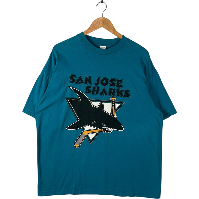 Vintage San Jose Sharks Logo NHL Tee 90s