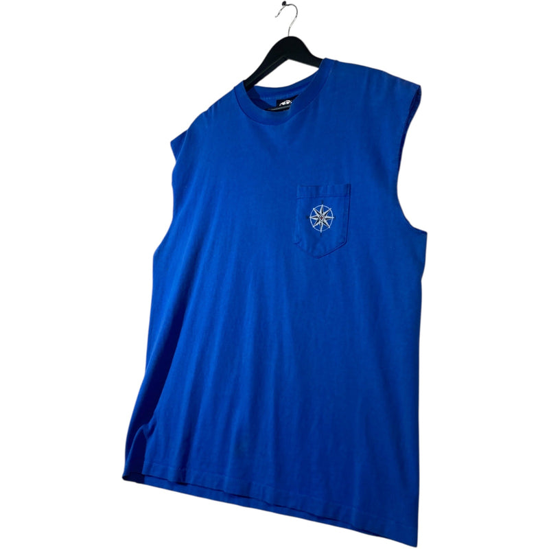 Vintage Make The Run Ski Muscle Sleeves Tank Top
