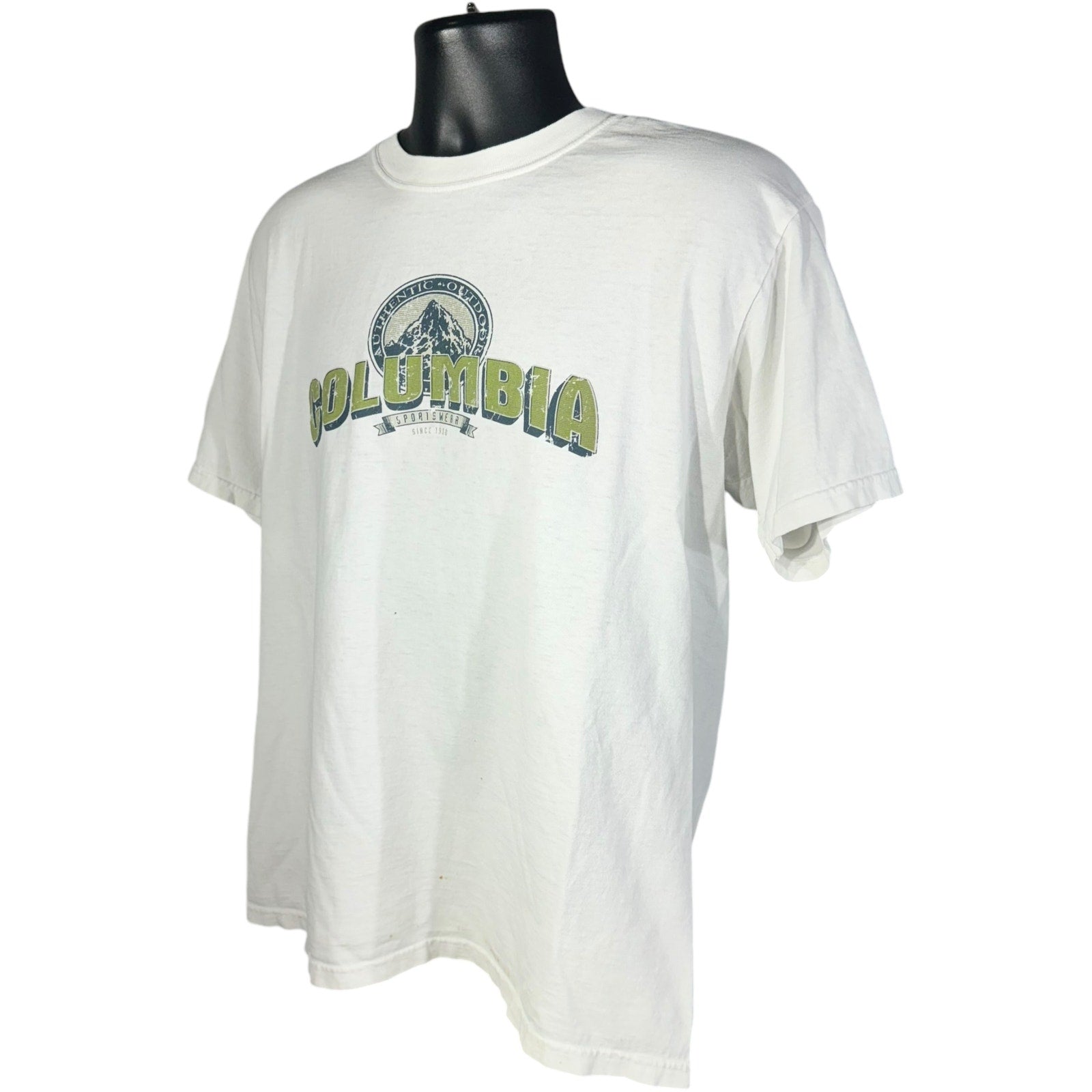 Vintage Columbia Spellout Logo Tee