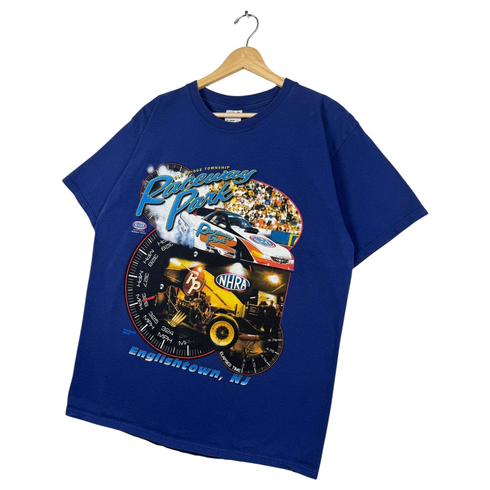 Vintage NHRA Old Bridge Township Raceway Park T-Shirt
