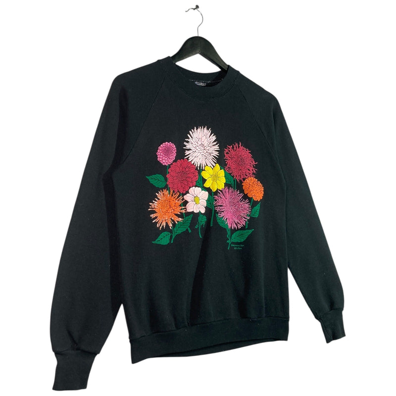Vintage Wild Oaks Floral Botanical Graphic Crewneck