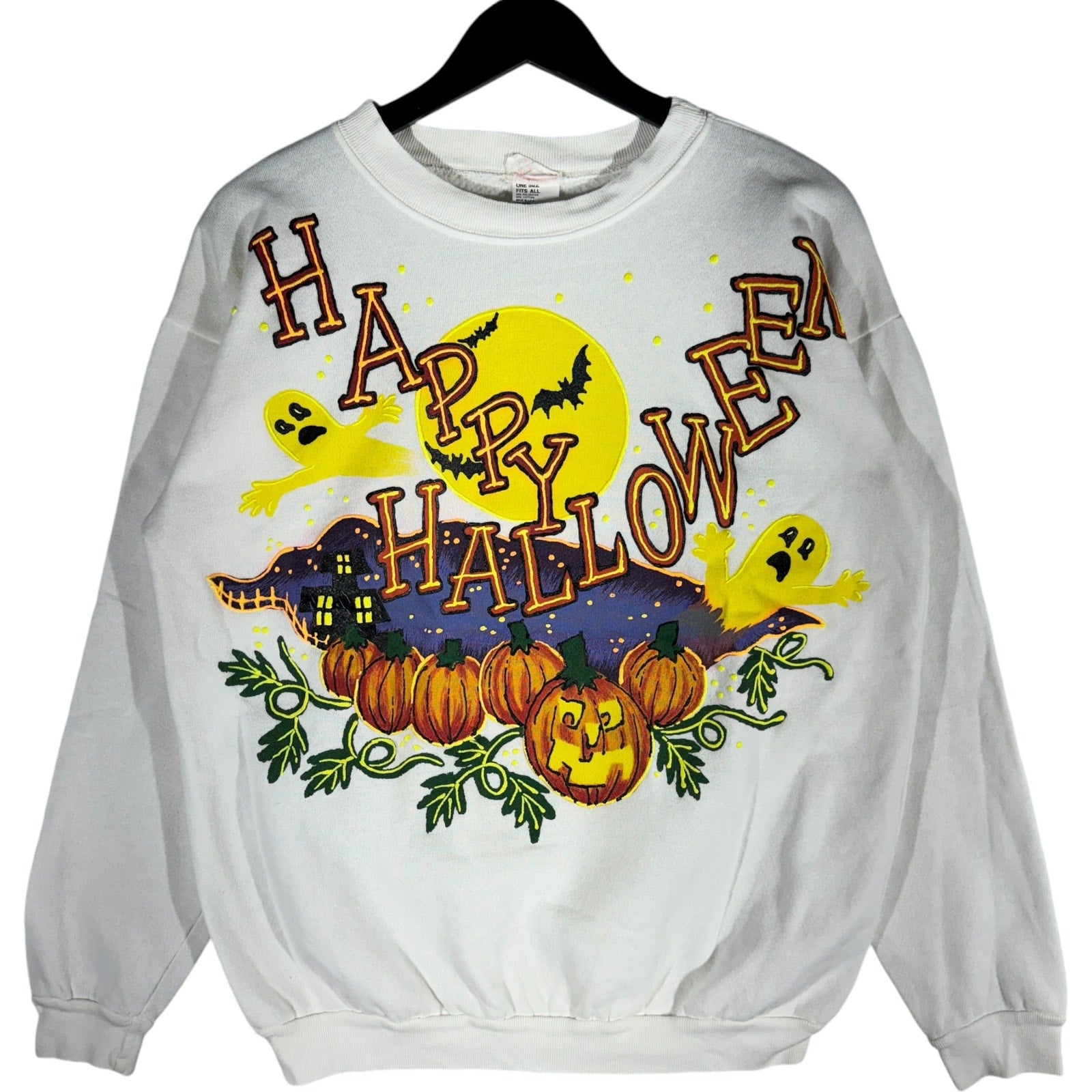 Vintage Happy Halloween Pumpkin Crewneck