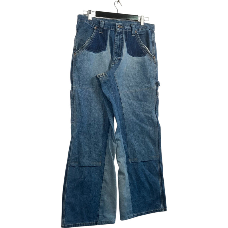 Vintage Cut & Sew Wrangler Denim Carpenter Pants 32 x 32