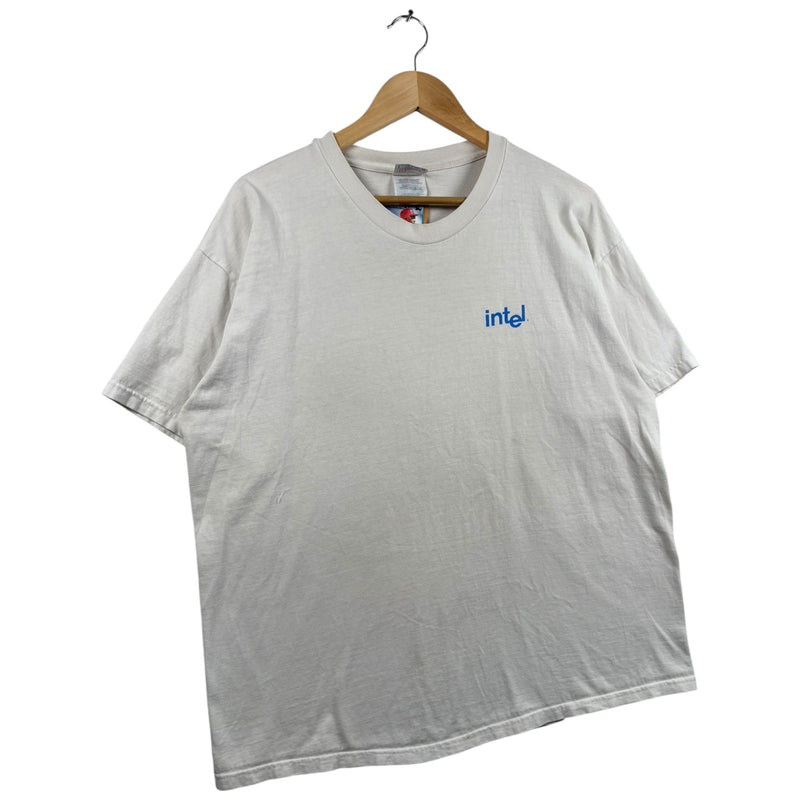 Vintage Intel Graphic Print T-Shirt