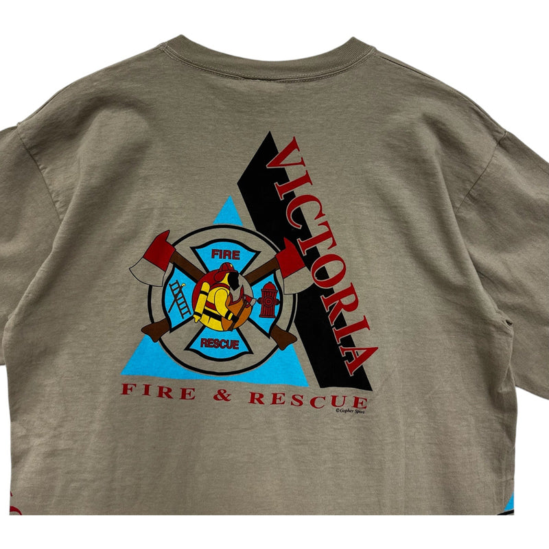 VTG Javaman Coffee Victoria Fire Rescue Wraparound Tee