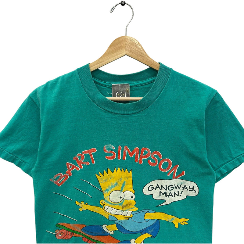 Vintage Bart Simpson Skateboard Champion Of The Universe Tee