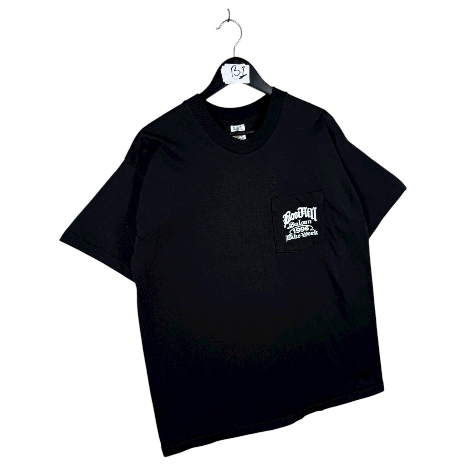 Vintage Boot Hill Saloon 1996 Bike Week Daytona Beach Pocket T-Shirt