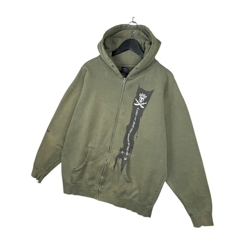Vintage 5FDP Five Finger Death Punch Full Zip Jacket Hoodie
