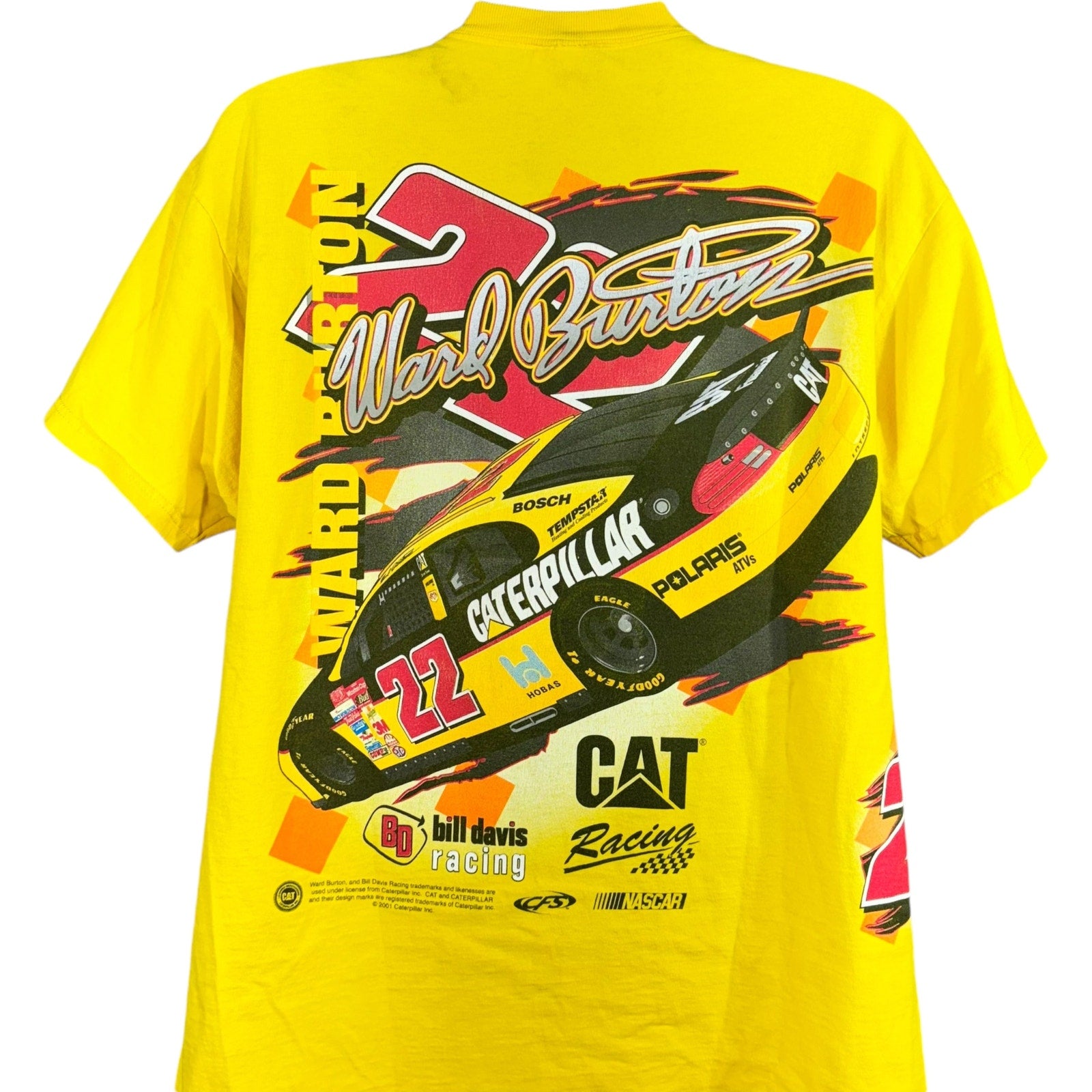 Vintage NASCAR CAT Racing Tee 2001