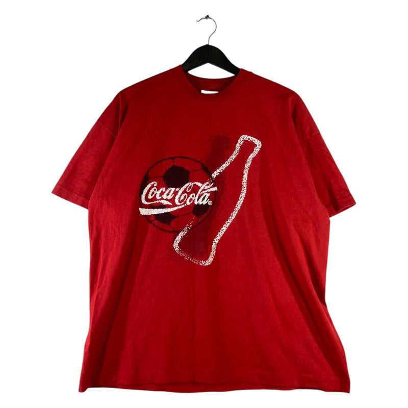 Vintage Coca Cola Soccer Ball Short Sleeve T-Shirt