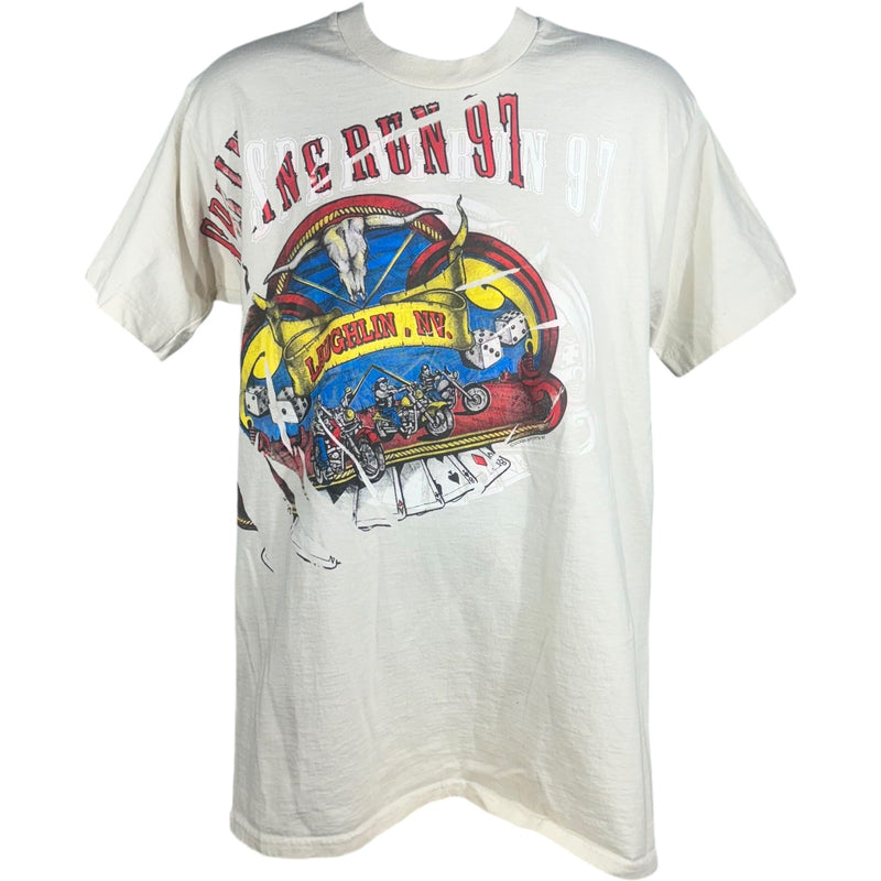 Vintage Laughlin Spring Motorcycle Run Tee 1997