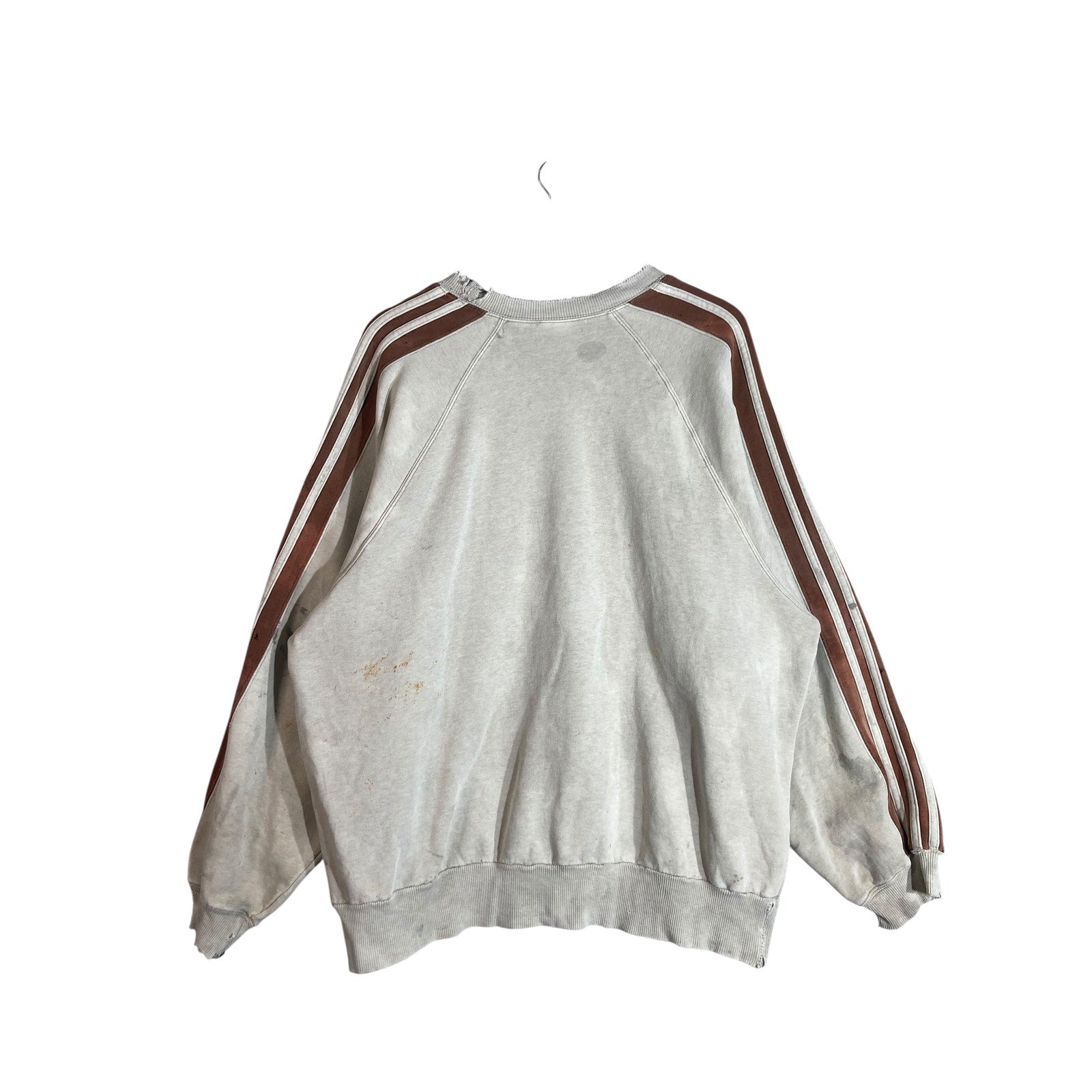 Vintage Adidas Mini Logo Striped Crewneck