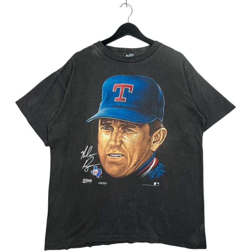 Vintage Salem Texas Rangers Nolan Ryan #34 Portrait MLB Tee