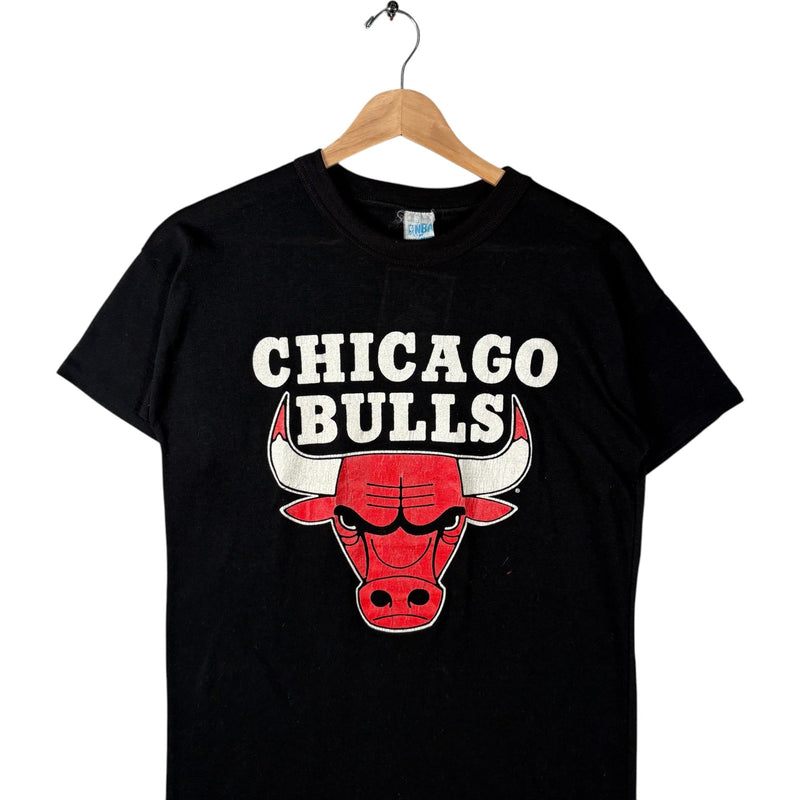 Vintage Youth Chicago Bulls Large Spellout Logo NBA Tee