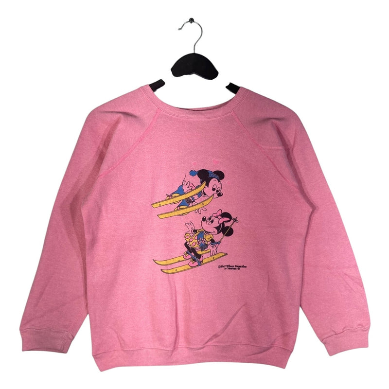 Vintage Disney Mickey & Minnie Mouse Skiing Crewneck