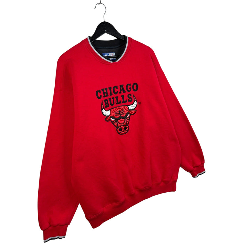 Vintage Starter Chicago Bulls Embroidered V-Neck Sweatshirt