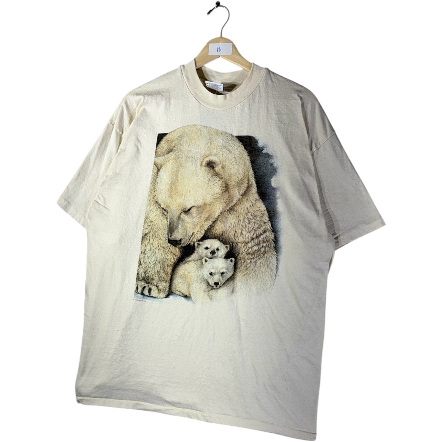 Vintage Polar Bear Family Wildlife Graphic T-Shirt