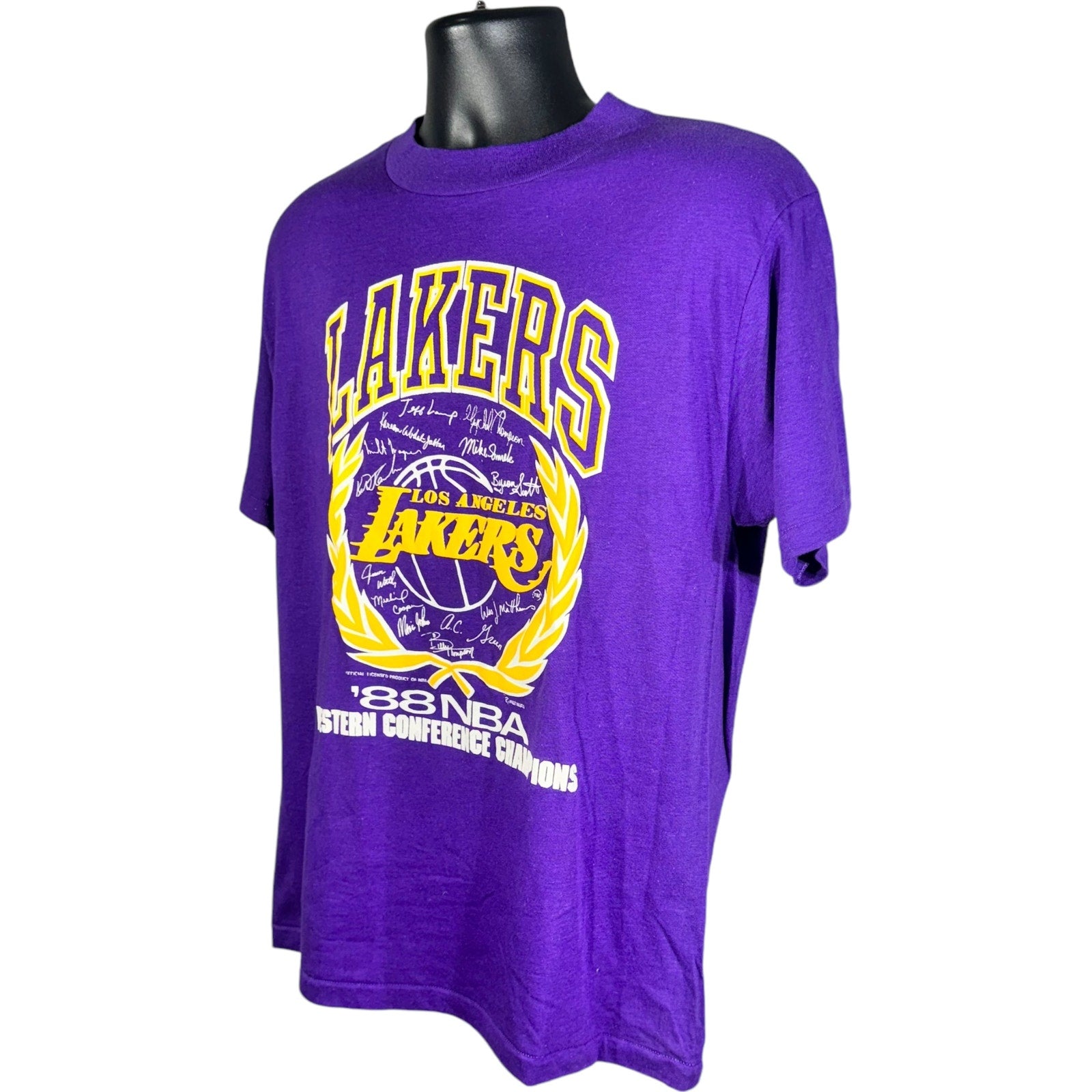 Vintage Los Angeles Lakers Conference Champs NBA Tee 1988