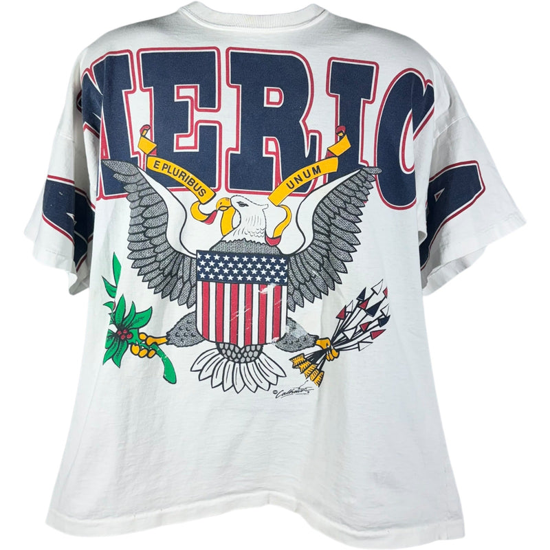 Vintage America Spellout Eagle Tee