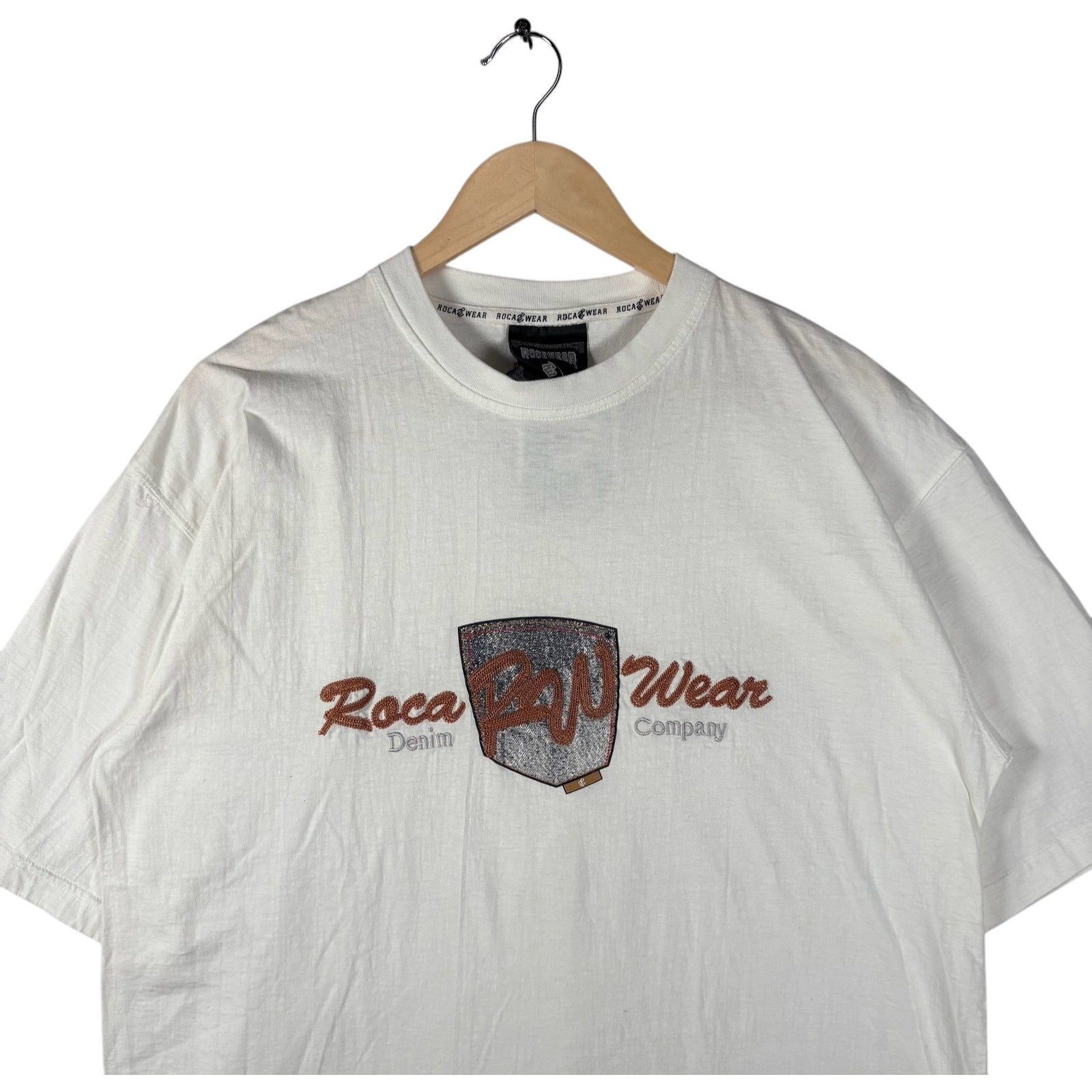 Vintage Roca Wear Embroidered Logo Tee