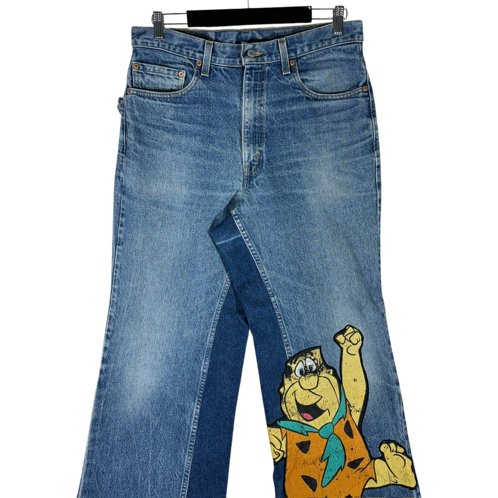 Vintage Reworked Levi's Fred Flintstone Jeans 35x36