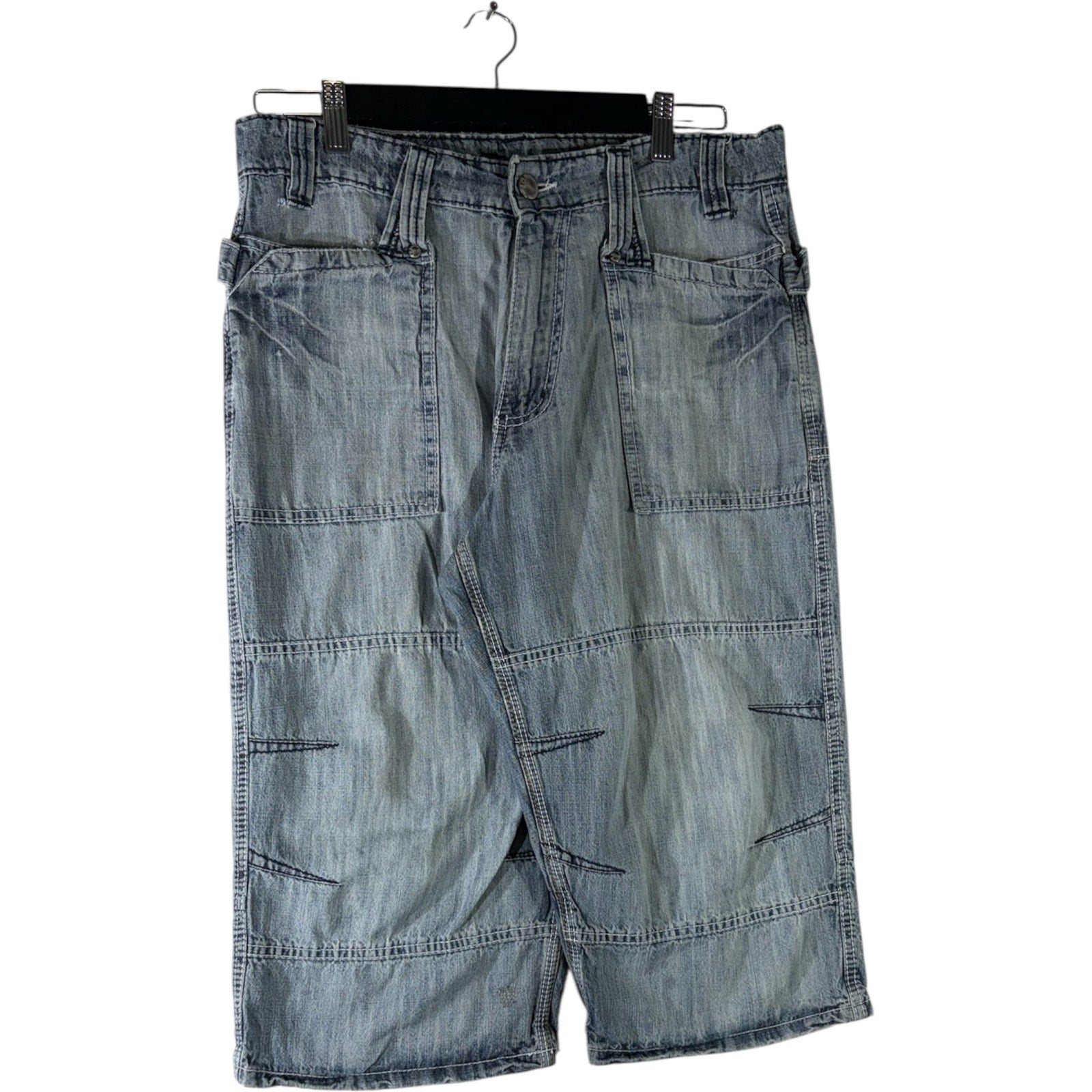 Vintage ID Fashion Denim Stitchwork Shorts 34